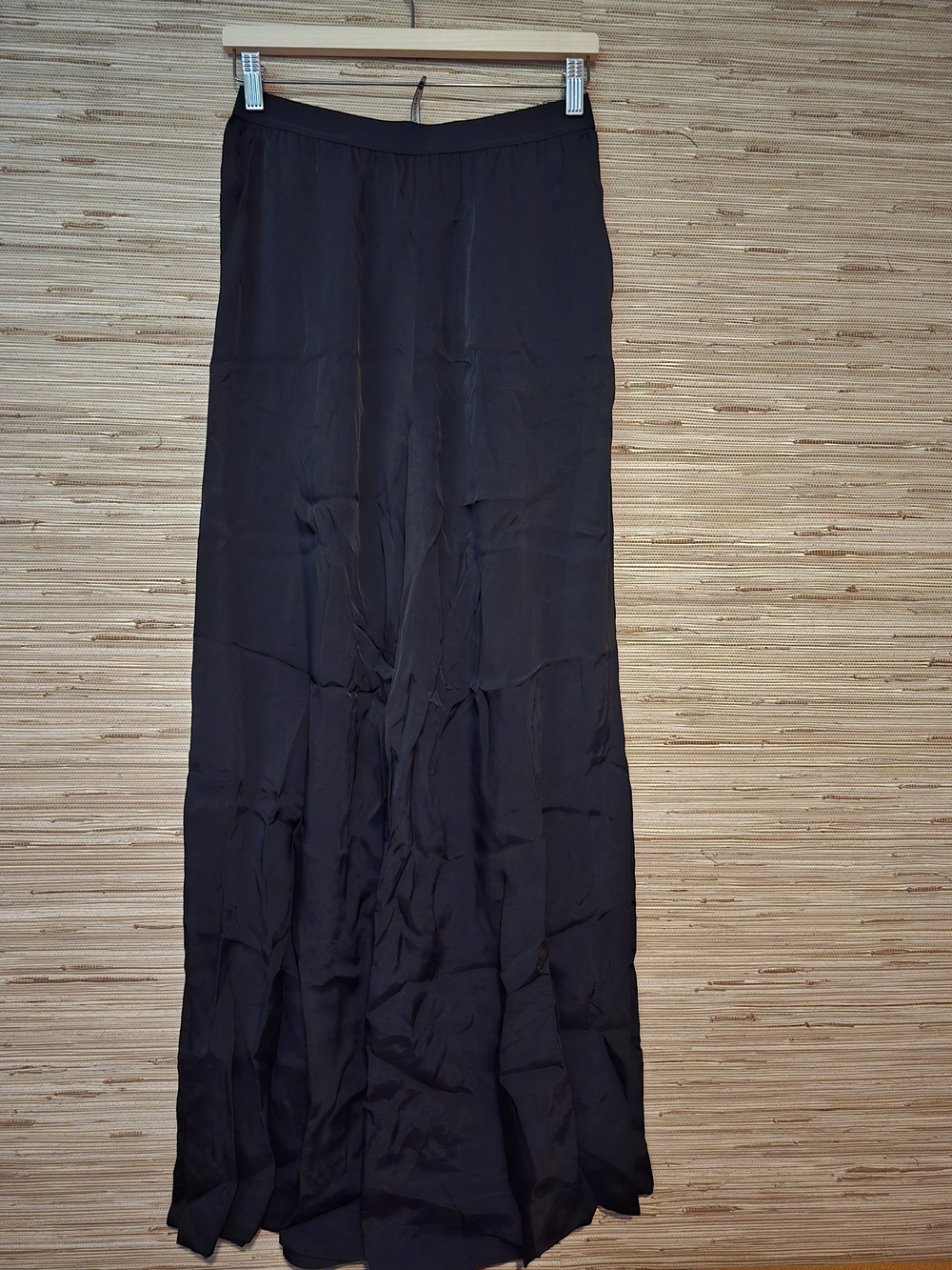 Pier Antonio Gaspari Black Flowy Palazzo Pants